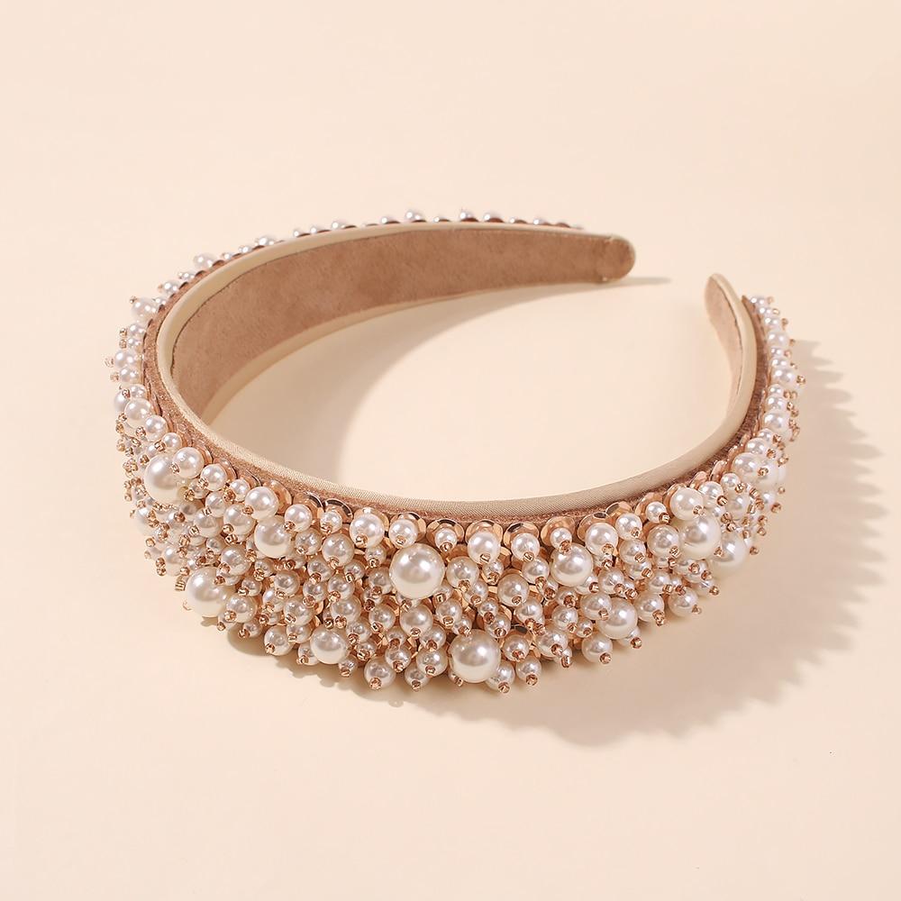 Handmade Pearls Embellished Headband